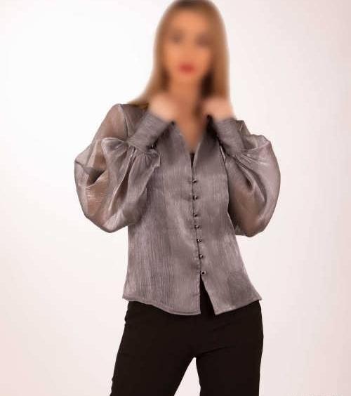 عکس شومیز آستین پفی
