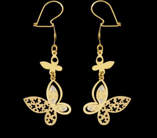 عکس گوشواره پروانه ای