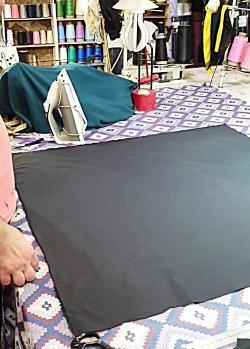عکس آموزش دوخت مقنعه سه گوش