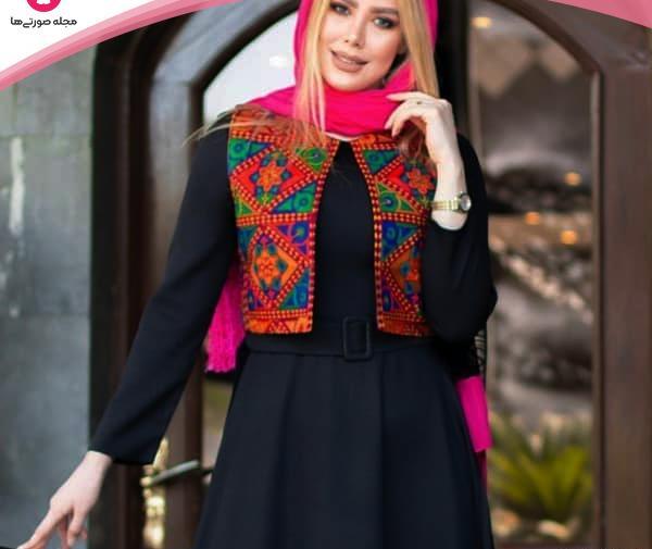 عکس مدل جلیقه روی لباس مجلسی