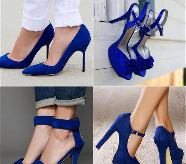 عکس کفش پاشنه بلند ابی