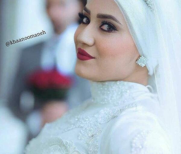 عکس مقنعه عروس