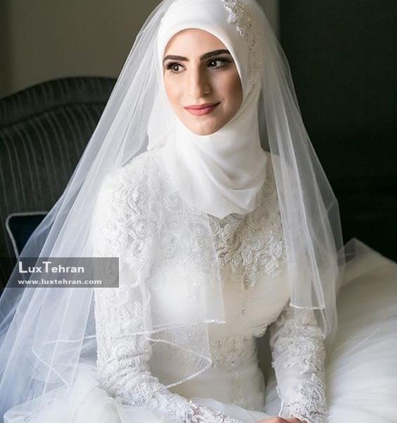 عکس مقنعه عروس