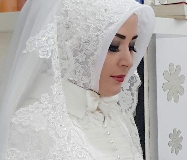 عکس مقنعه عروس