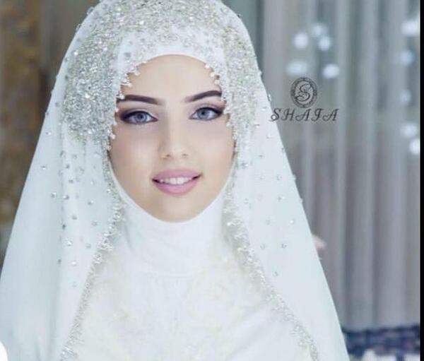 عکس مقنعه عروس