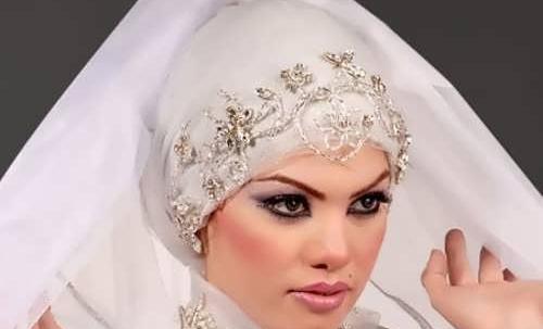 عکس مقنعه عروس
