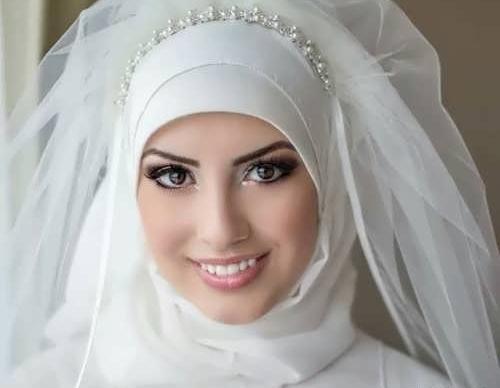 عکس مقنعه عروس