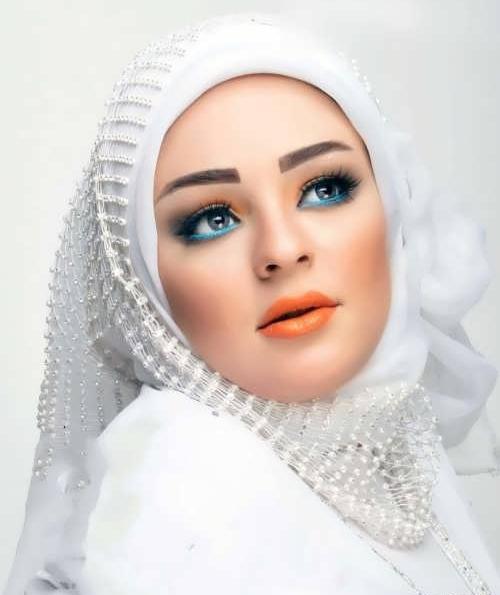 عکس مقنعه عروس