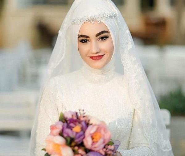 عکس مقنعه عروس