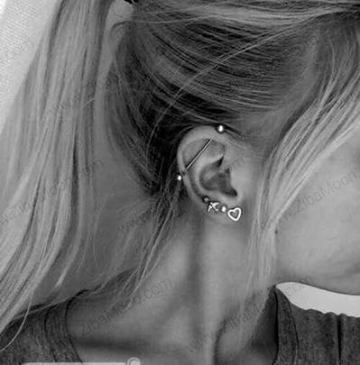 عکس مدل های پیرسینگ گوش
