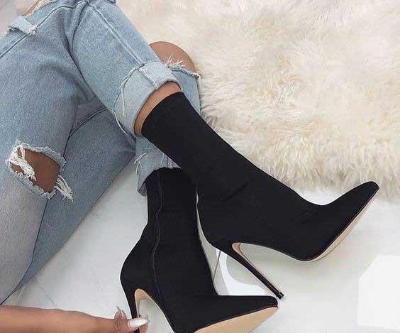 عکس بوت پاشنه بلند دخترانه