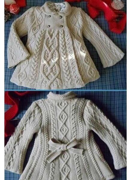 عکس ژاکت بافتنی دخترانه