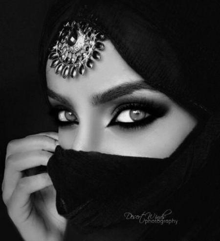 عکس دختر بلوچ با نقاب