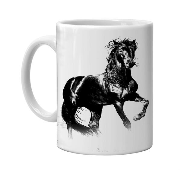 عکس لیوان اسب تک شاخ