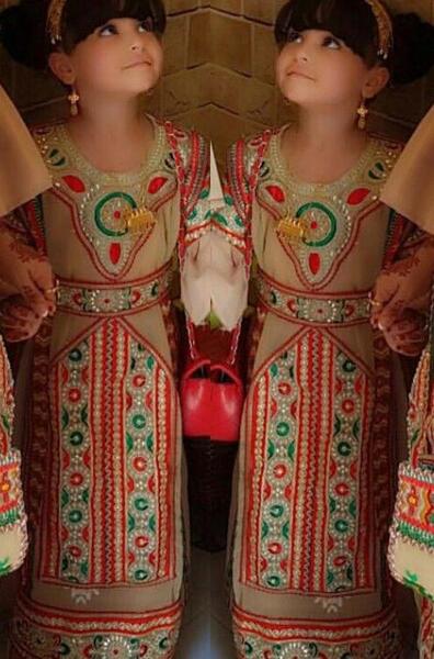 عکس دختر بلوچ با لباس بلوچی
