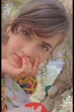 عکس یک دختر بلوچ