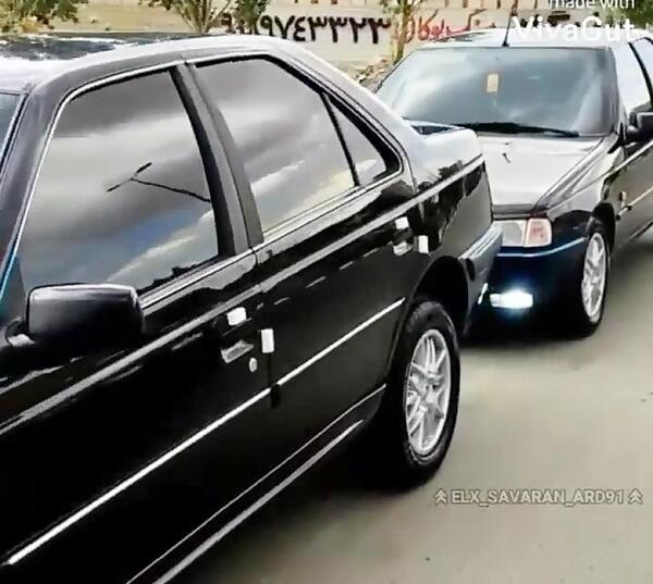 عکس ماشین پژو پارس مشکی شوتی