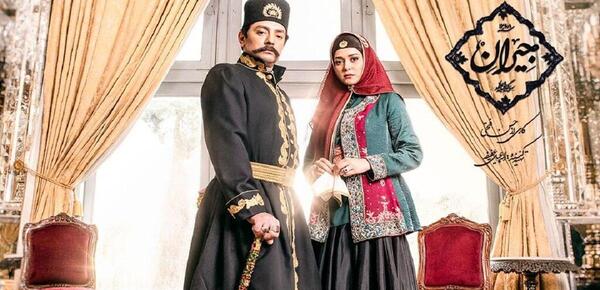 عکس ناصرالدین شاه کنار جیران