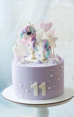 عکس اسب تک شاخ برای روی کیک