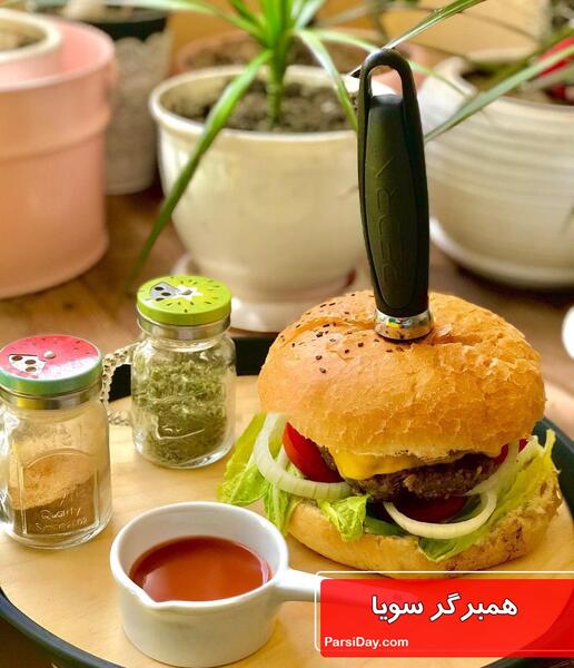 عکس همبرگر سویا
