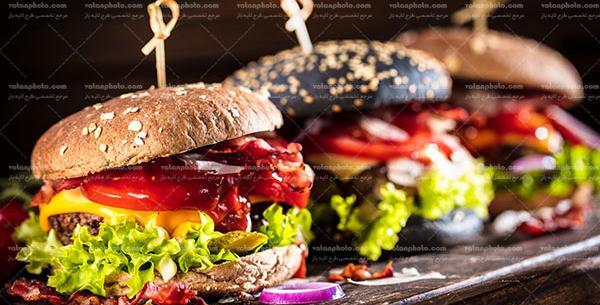 عکس همبرگر سویا