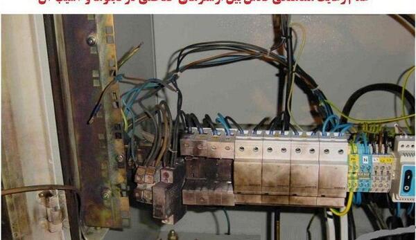 عکس آتش سوزی تابلو برق