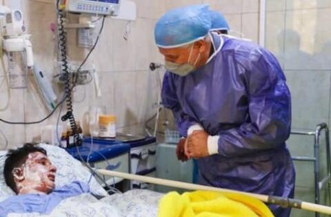 عکس آتش سوزی علی لندی