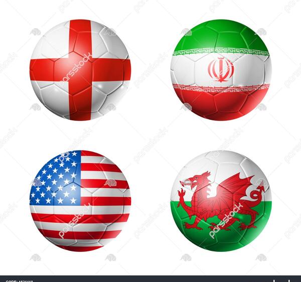 عکس پرچم ایران و ولز