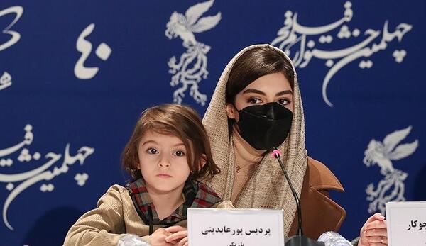 عکس پردیس پورعابدینی در جشنواره فجر