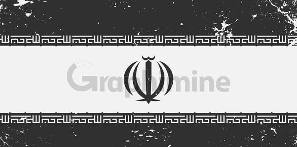 عکس پرچم ایران مشکی