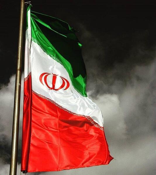 عکس پرچم ایران مشکی