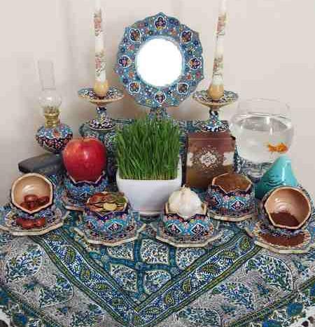 عکس سفره عید نوروز لاکچری