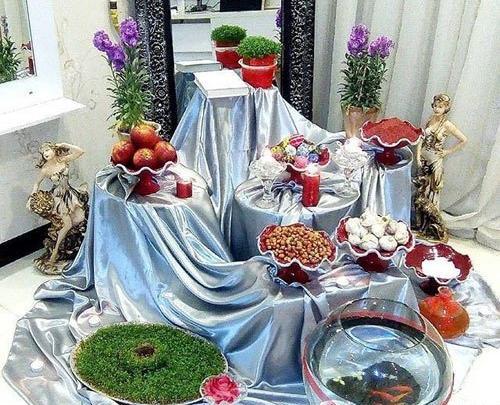 عکس سفره عید نوروز لاکچری