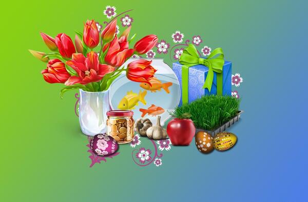 عکس نوروزی کودکانه
