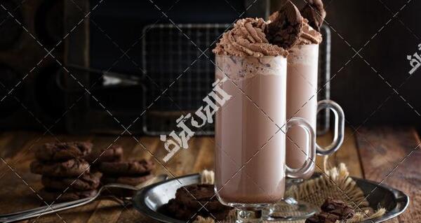 عکس کافه گلاسه شکلاتی