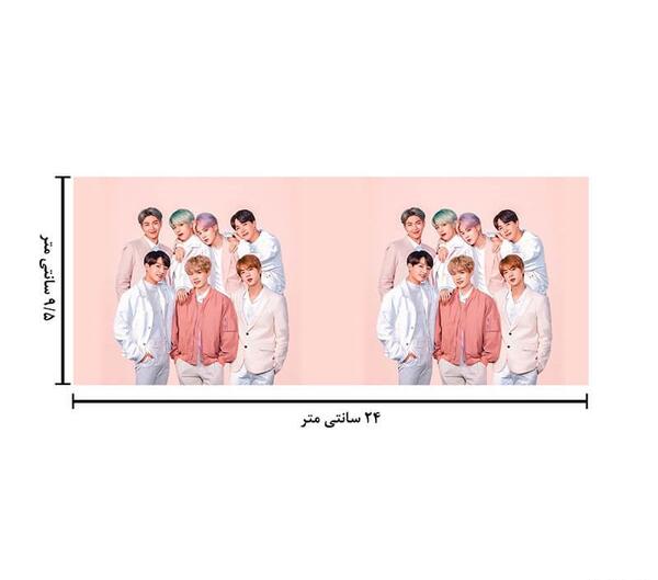 عکس بی تی اس روی لیوان