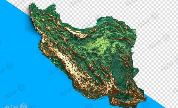 عکس پرچم ایران روی نقشه