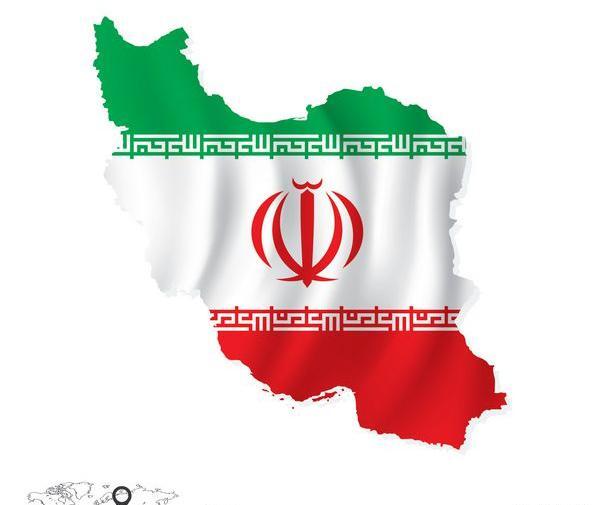عکس پرچم ایران روی نقشه