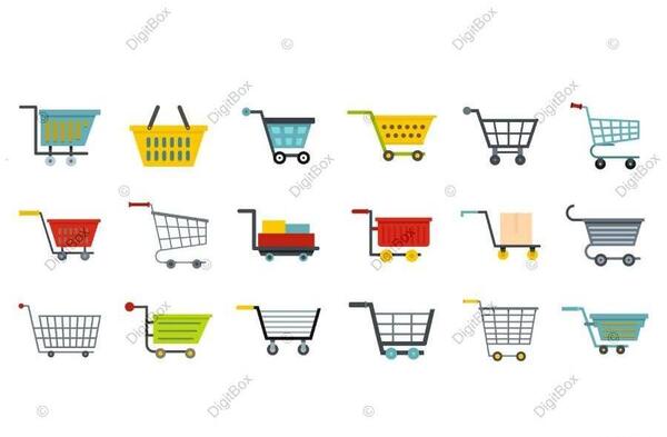 عکس آیکون سبد خرید png