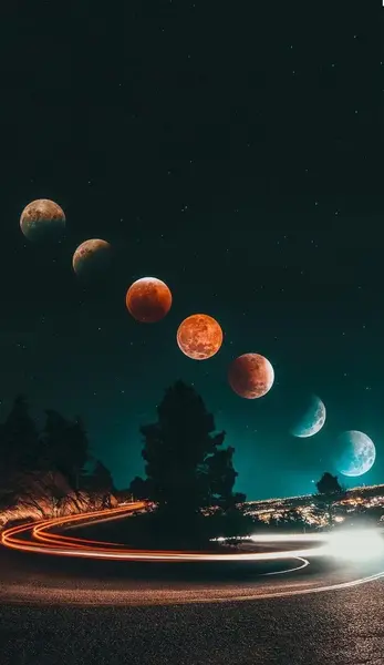 عکس پس زمینه ماه