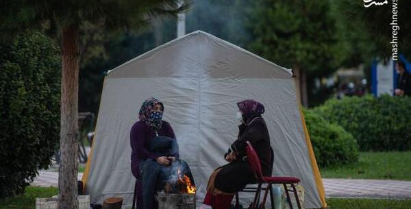 عکس چادر زلزله زدگان