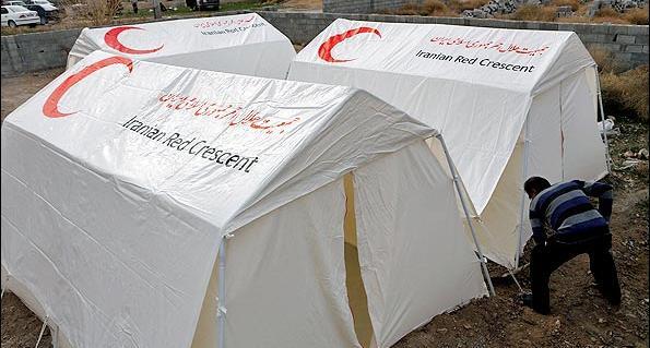 عکس چادر زلزله زدگان