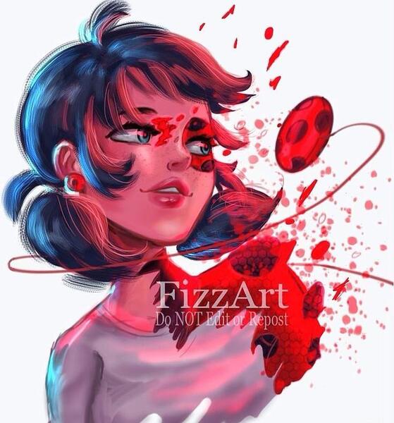 عکس از کت نوار و لیدی باگ