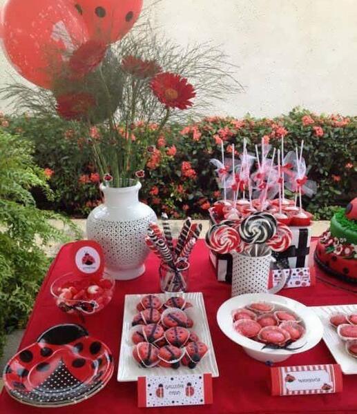 عکس دختر کفشدوزکی برای روی کیک تولد