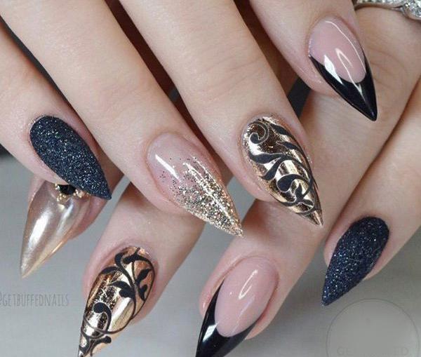 عکس کاشت ناخن پودری