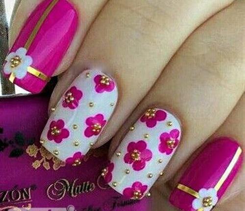 عکس کاشت ناخن سرخابی
