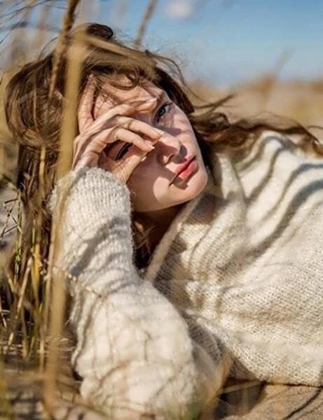 ژست عکس توی باغ