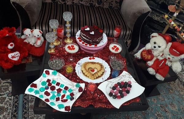 عکس ولنتاین میز