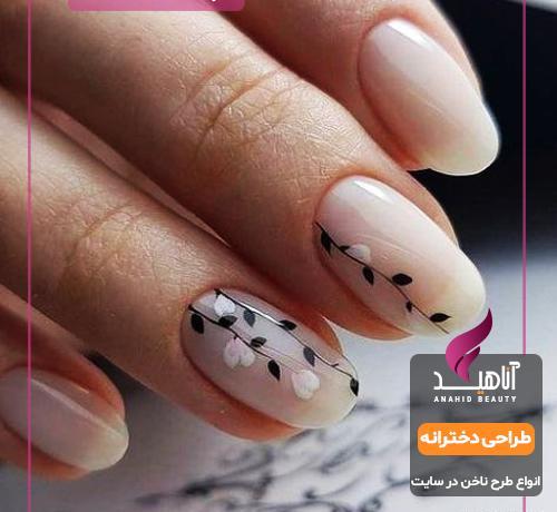عکس کاشت ناخن دخترانه فانتزی