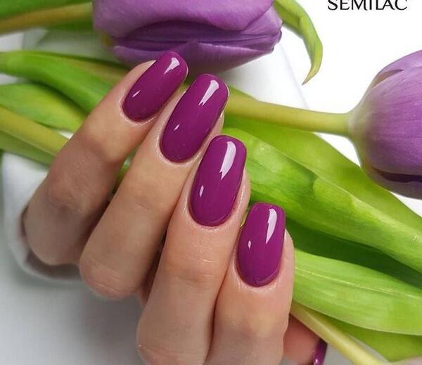 عکس کاشت ناخن دخترانه شیک قرمز